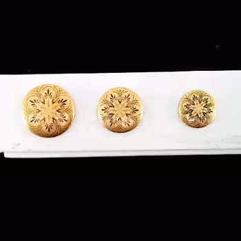 دکمه طلایی طرح دار129 سایز1