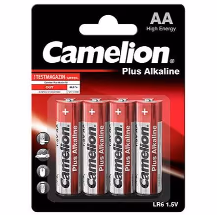 باتری قلمی کملیون مدل Plus Alkaline بسته 4 عددی