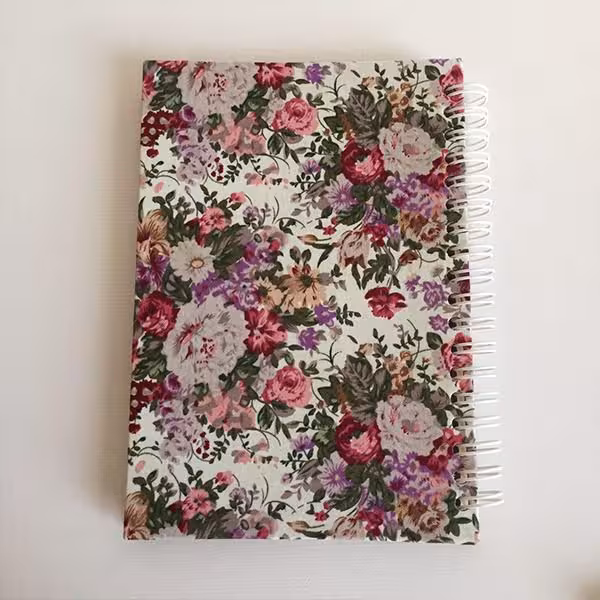 دفتر پارچه ای طرح جیبی سیمی Fabric Handmade Notebook