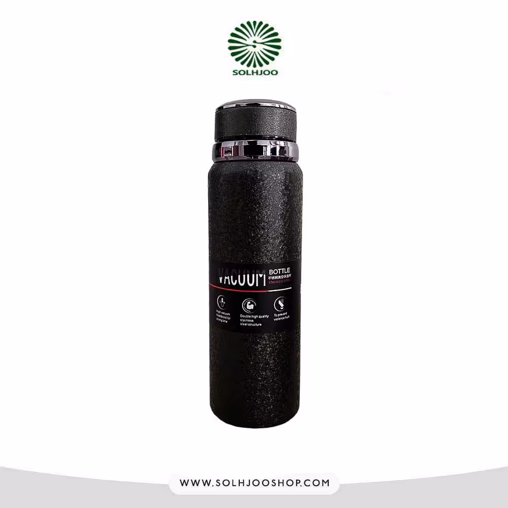 فلاسک 1 لیتری طرح چرم براق sos304