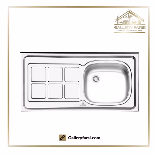 سینک پرنیان استیل روکار مدل PS-3107