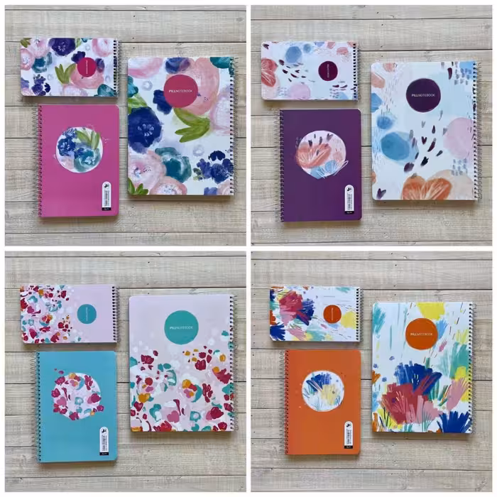 دفترکلاسوری26حلقه 100برگ قفل فلز جلدسخت پیل سری کمیک