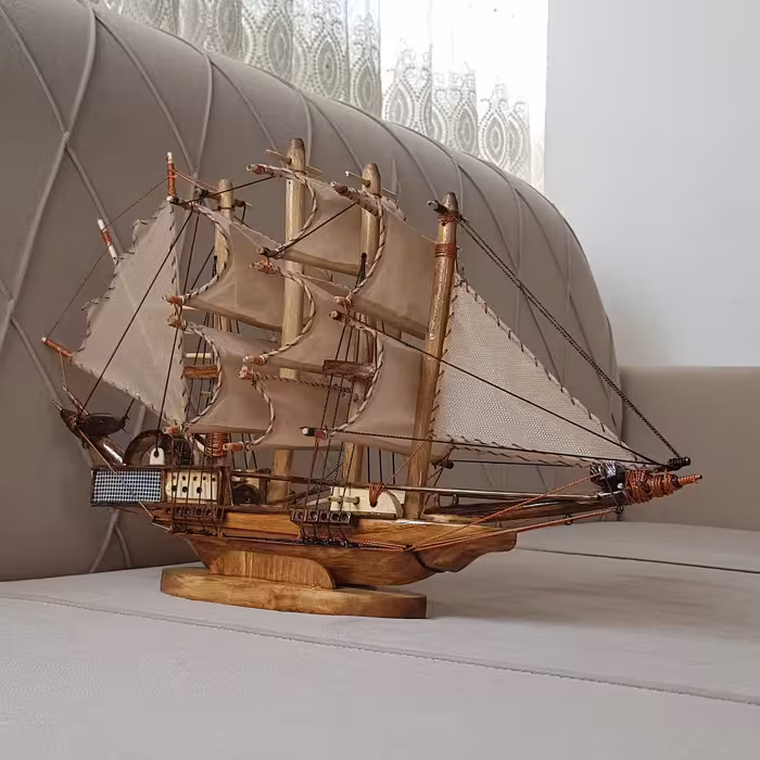 ماکت کشتی چوبی کلکسیونی (پس کرایه)