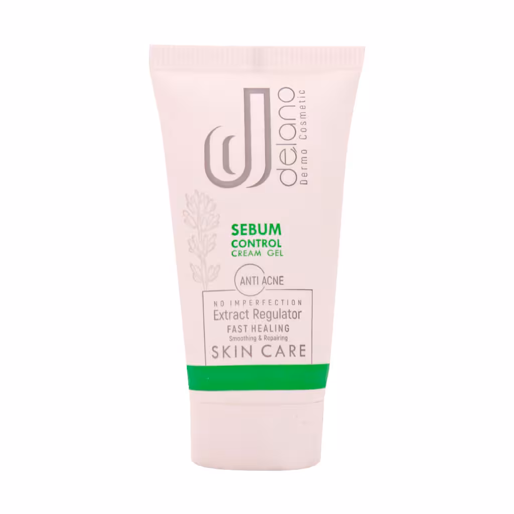 کرم ژل مرطوب‌کننده پوست چرب دلانو 50 میلی‌لیتر | Delano Sebum Control Cream Gel