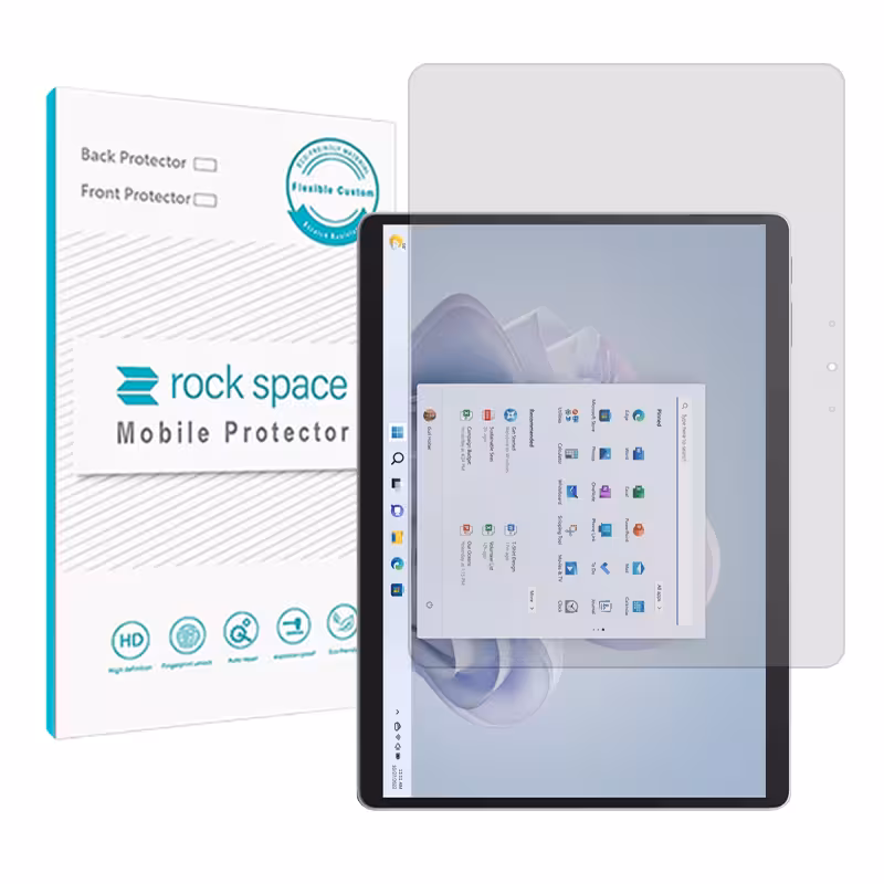 گلس تبلت مایکروسافت Surface Pro 9 مدل نانو هیدروژل شفاف برند راک اسپیس کد XL