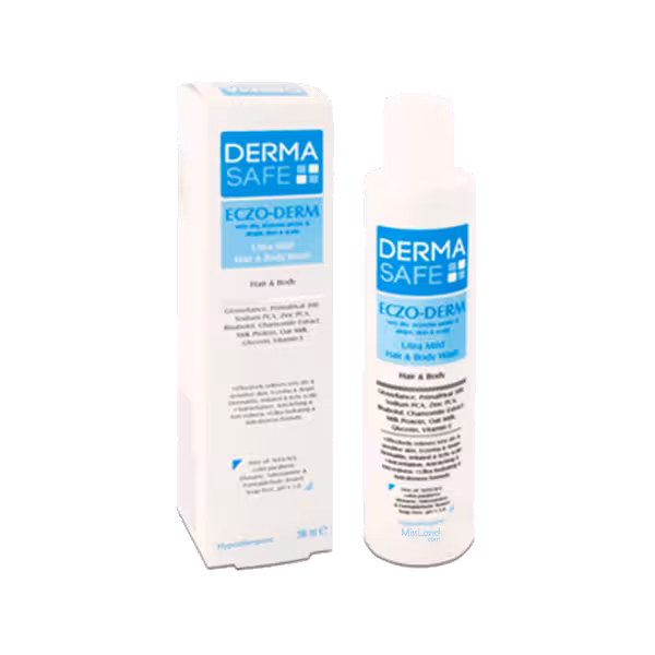 شامپو سر و بدن پوست و مو خشک درماسیف Dermasafe Dry Ultra Mild Hair and Body Wash