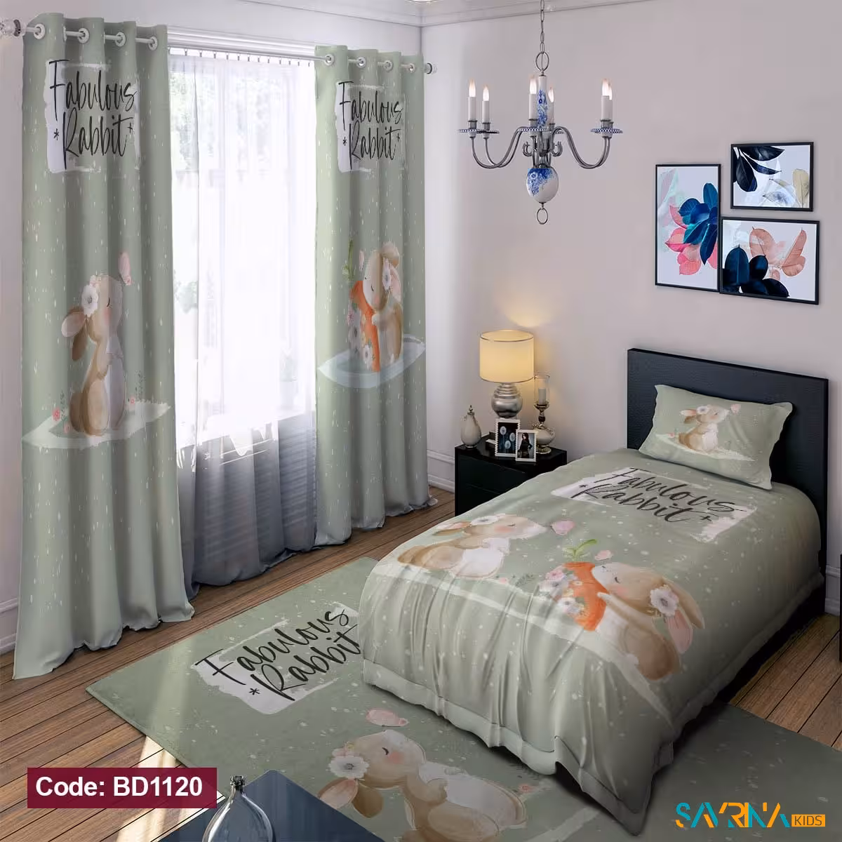ست اتاق خواب طرح خرگوش کوچولو کد BD1120