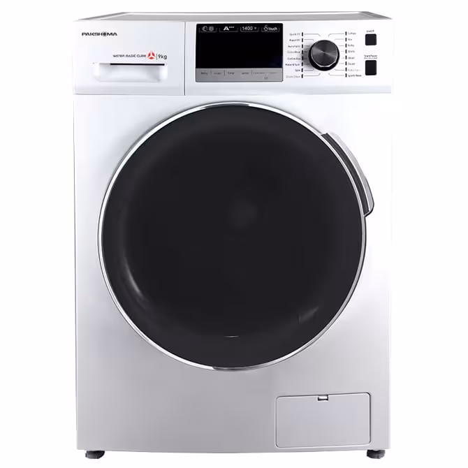 ماشین لباسشویی پاکشوما 9 کیلویی سفید مدل BWF-40116 WT