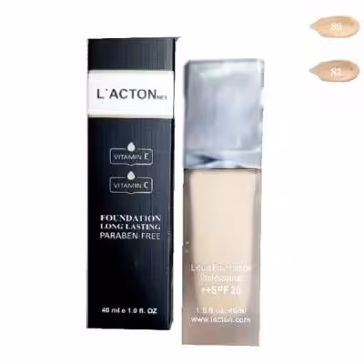 کرم پودر لکتون L acton مدل SPF 20 رنگ 82 (متوسط)