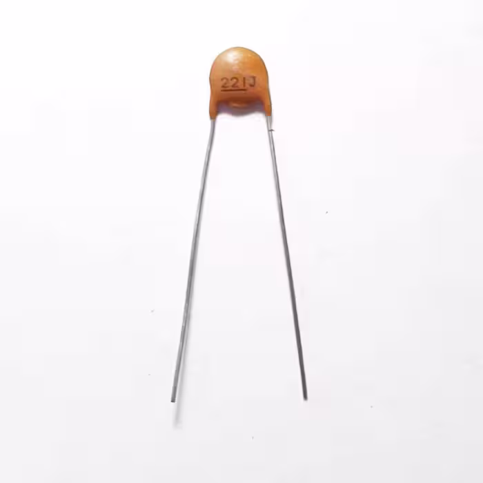 خازن  عدسی سرامیکی %5± 220pF 50V  (بسته 10 عددی)