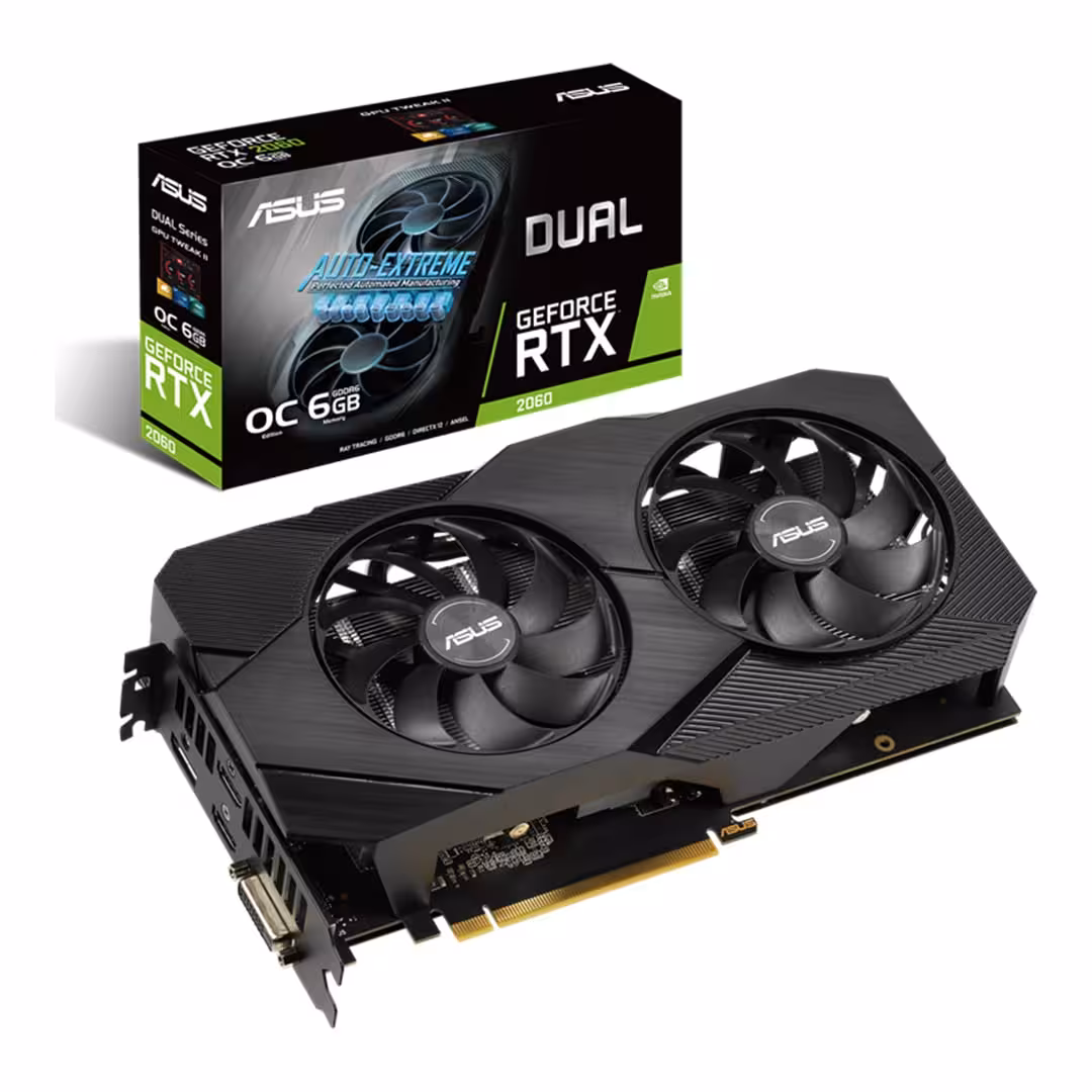 کارت گرافیک ایسوس مدل ASUS DUAL-RTX2060-O6G
