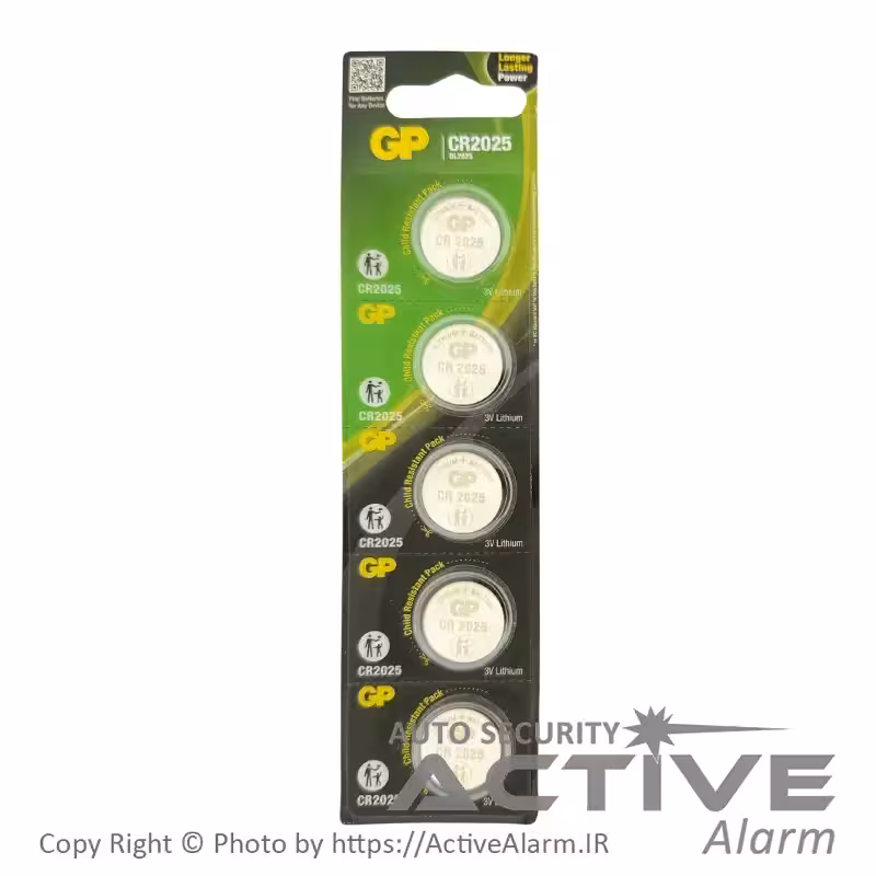 قیمت باطری سکه‌ای GP مدل CR 2025 لیتیوم 3 ولت