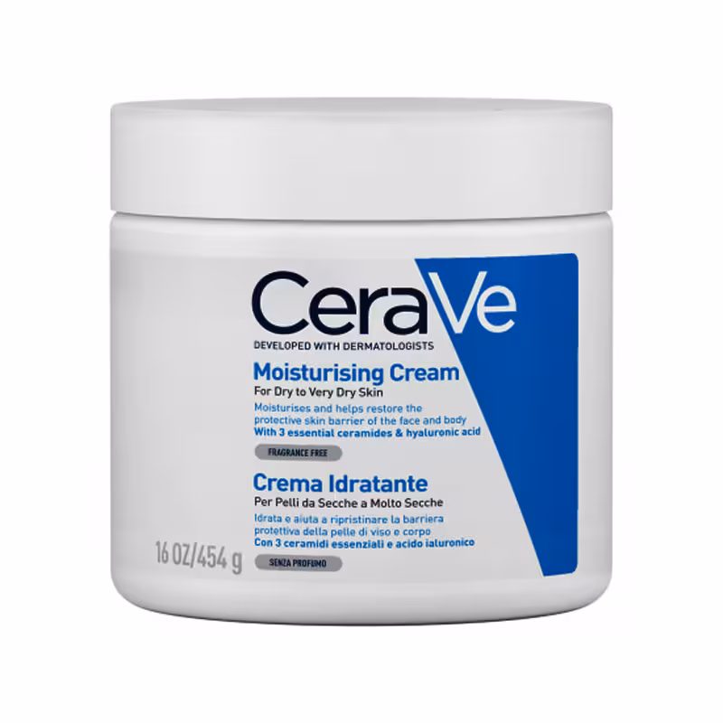کرم مرطوب‌کننده مناسب پوست خشک و بسیار خشک CeraVe گرم 454 CeraVe Moisturizing Cream_اورجینال