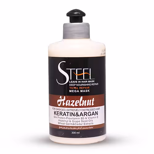 ماسک مو بدون آبکشی تقویت کننده با رایحه فندق 300 میل استیل