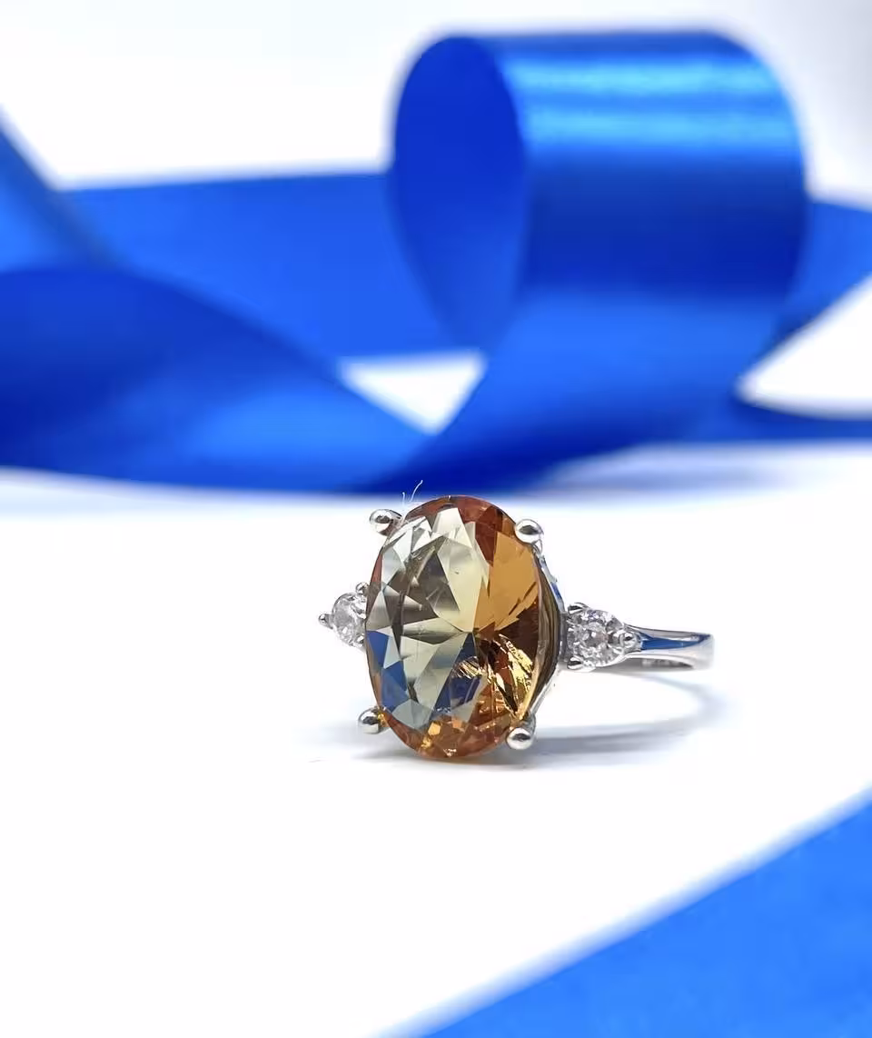 انگشتر الکساندریت نقره زنانه کد 10241