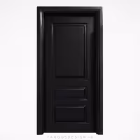 درب مشکی براق مدرن کد 30257