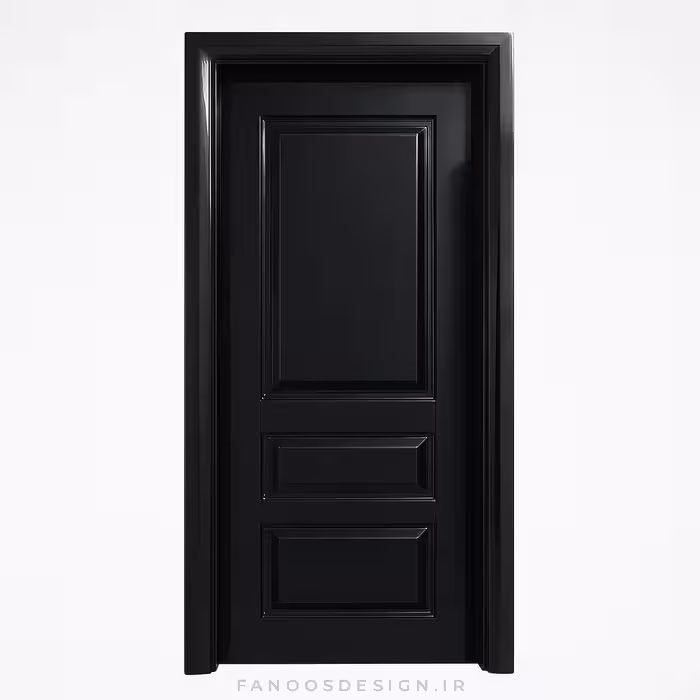 درب مشکی براق مدرن کد 30257