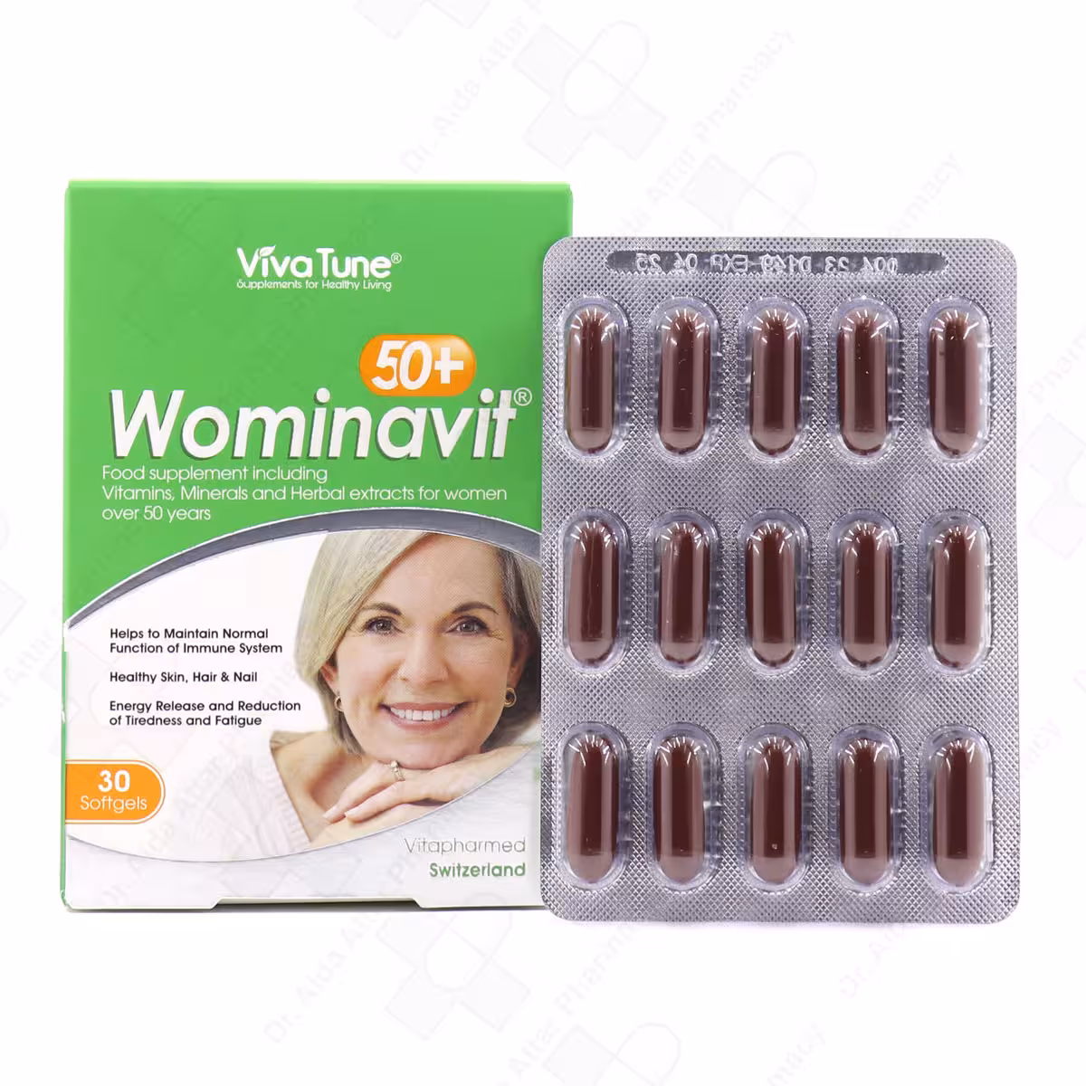 کپسول نرم ومیناویت بالای 50 سال ویواتون 30 عددی