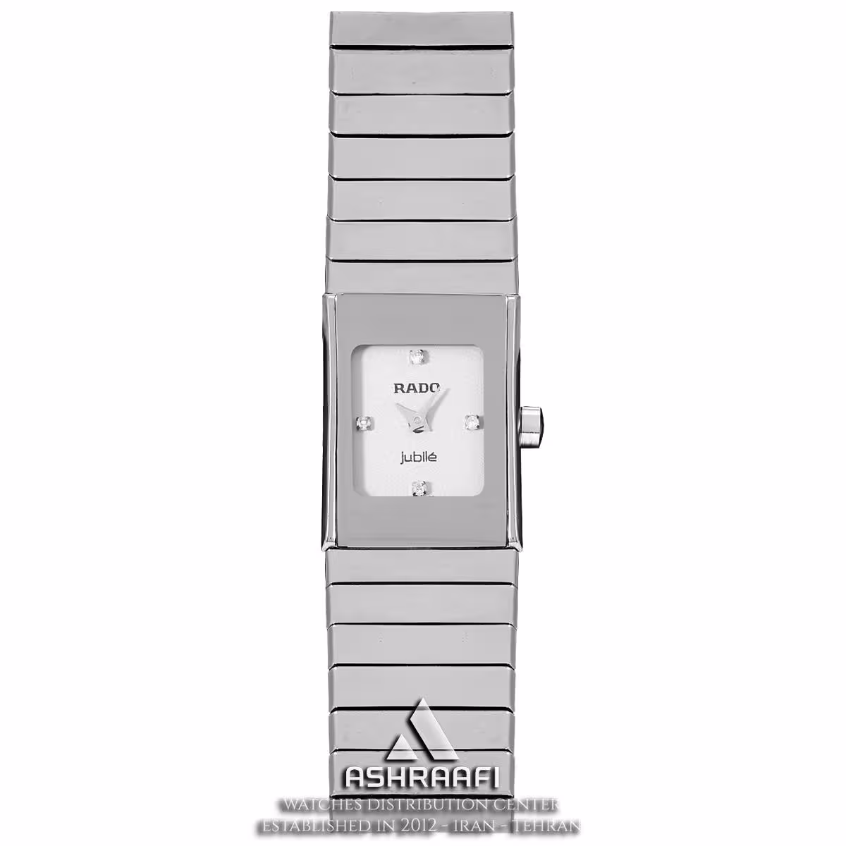 ساعت زنانه رادو Rado Jubile Gray Dial Diamond Ceramic