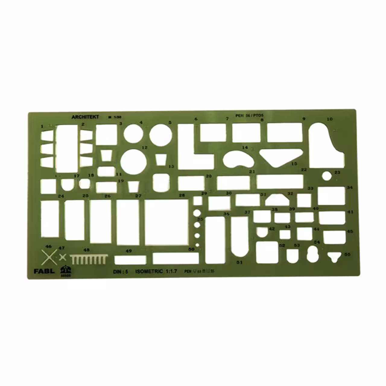 شابلون مبلمان فابل – مقیاس 1:50