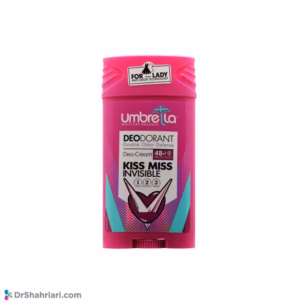 رول خوشبو کننده بدن زنانه آمبرلا (مدل Kiss Miss Invisible) | 90 میلی لیتر