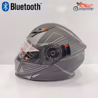 کلاه کاسکت فک متحرک بلوتوث دار ردلاین REDLINE کد 937