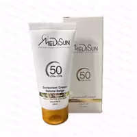 کرم ضد آفتاب رنگی مدیسان، SPF50، مناسب پوست معمولی و خشک، حجم 50 میلی لیتر