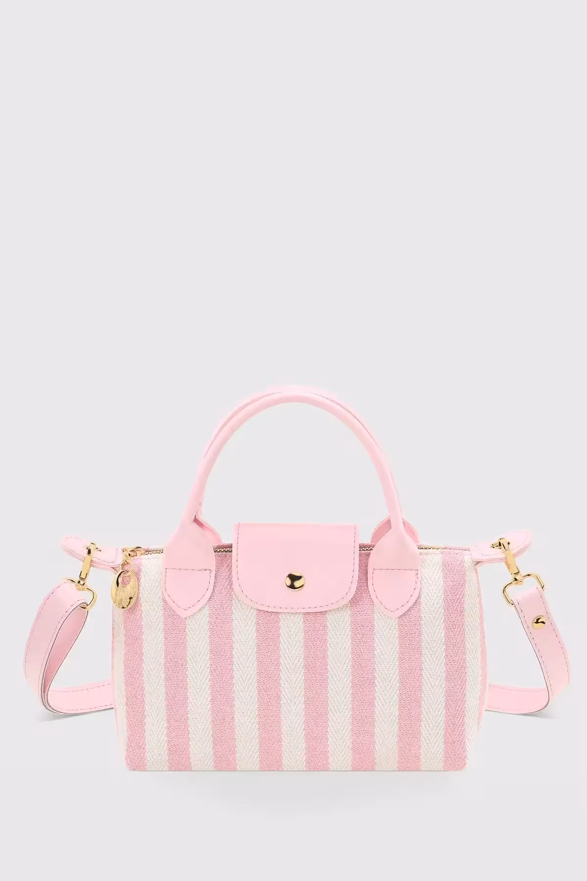 کیف بوم راه راه صورتی- 2804