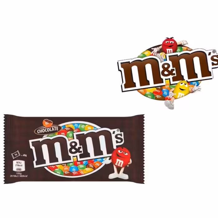 اسمارتیز شکلاتی ام اند ام (45 گرم) m&m