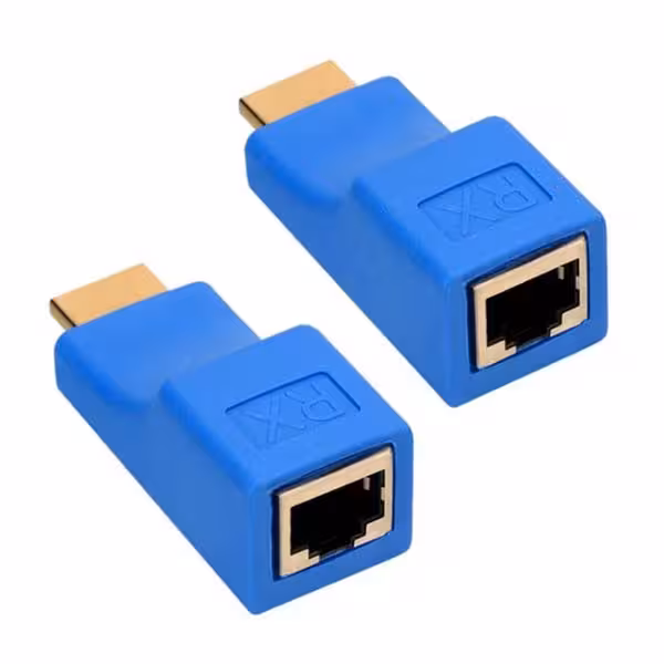 مبدل افزایش طول HDMI تحت شبکه مدل HPK-30M4K طول 30 متر