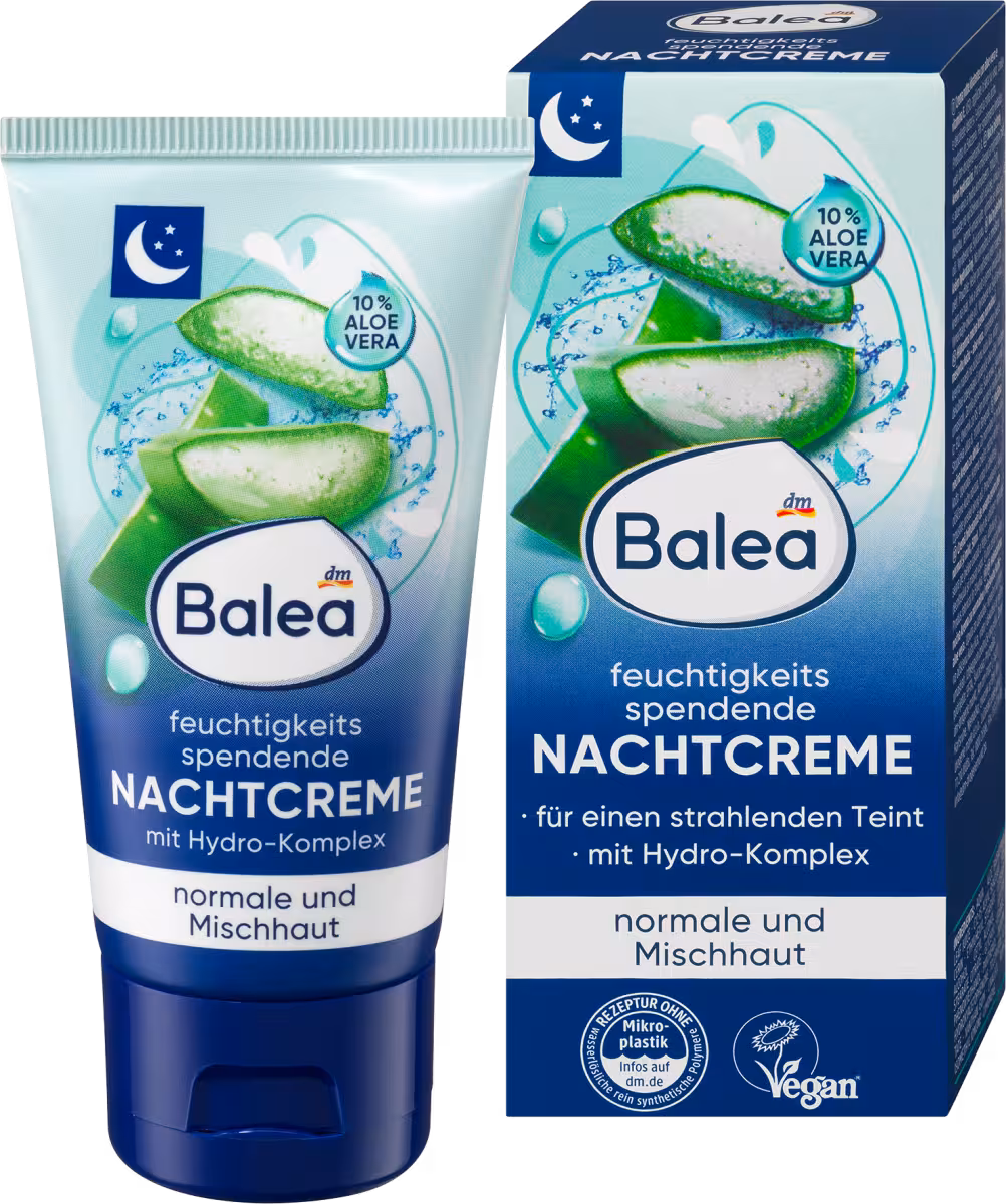 کرم شب مرطوب کننده آلورا باله آ حجم 50ml