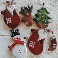 ست 6عددی آویز سفالی