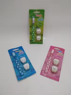 پاکن فانتزی طرح مسواک به همراه 2 عدد پاکن دندان 014