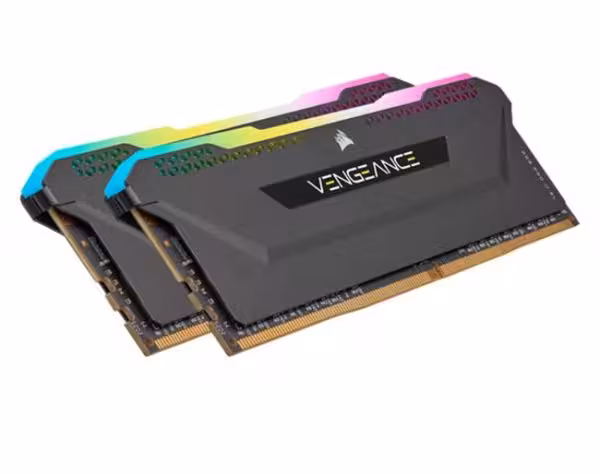 رم دسکتاپ کورسیر مدل دوکاناله RAM Corsair Vengeance RGB PRO 32GB 3600MHZ