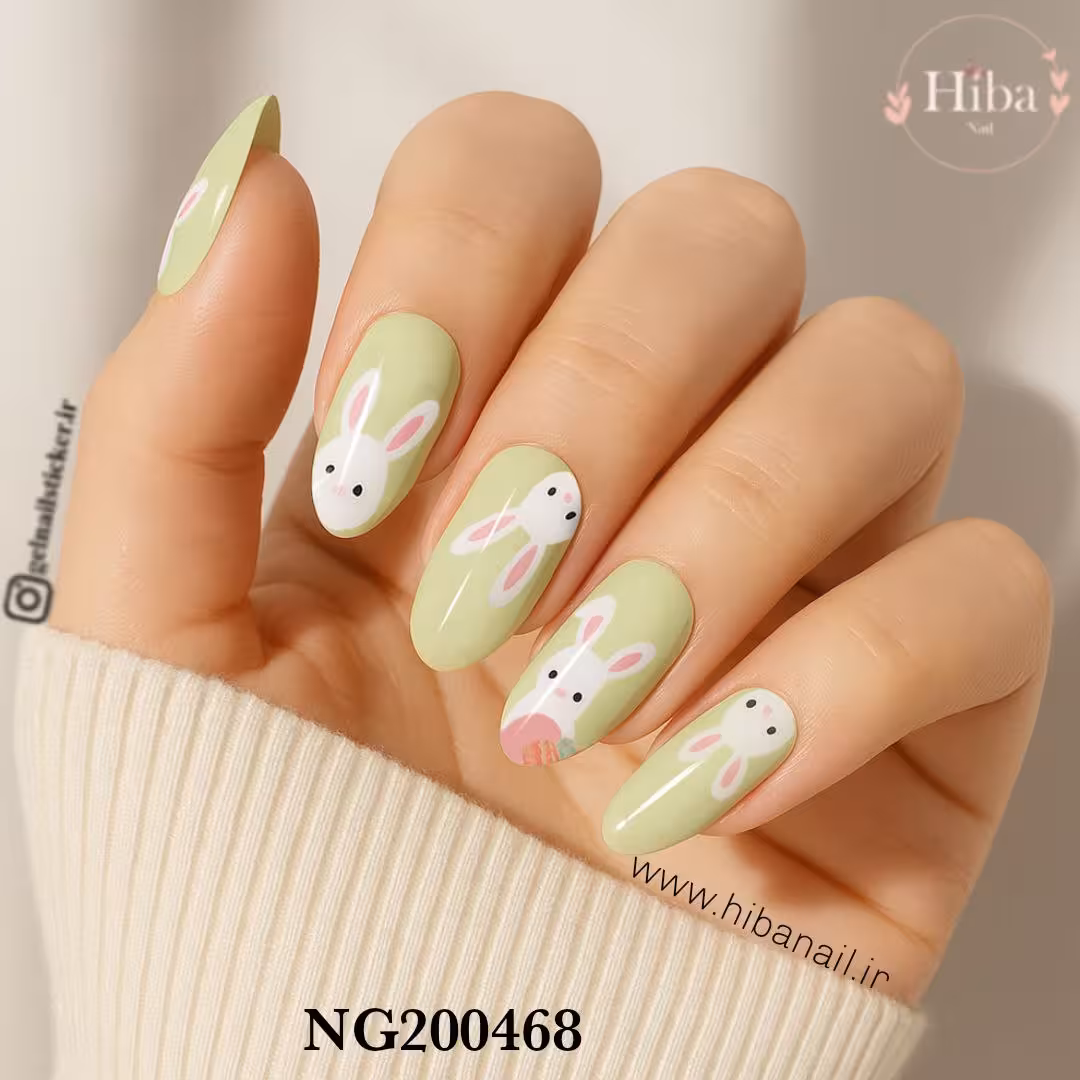 استیکر ژله ای کاشت ناخن (نیل رپ)_کد NG200468