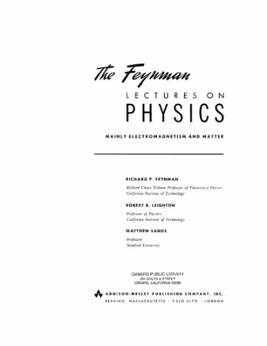 خرید و دانلود نسخه کامل کتاب Lectures on Physics: Commemorative Issue Vol 2
