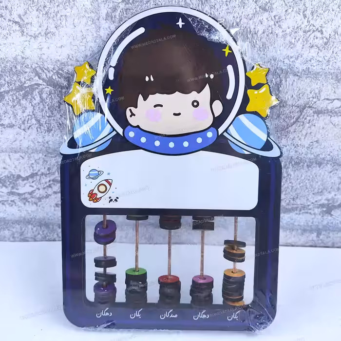 چرتکه چوبی فانتزی طرح فضانورد