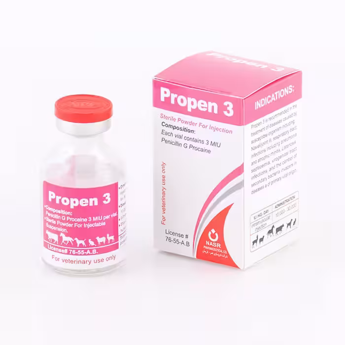 پروپن 3 شرکت نصر (5عددی با آب مقطر 10 سی سی)