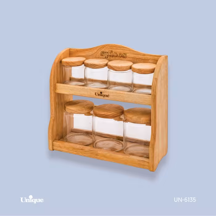 ست پاسماوری جا ادویه و حبوبات 7تایی یونیک کد 6135