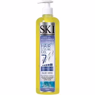 ژل مو اسکی SKI مدل Y رنگ زرد حجم 750 میلی لیتر
