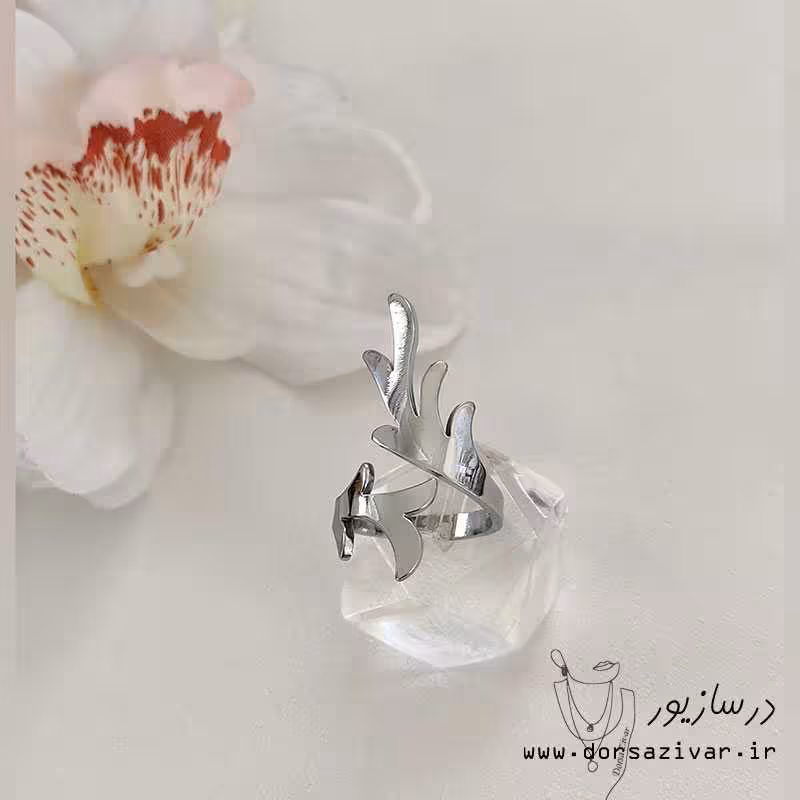 انگشتر استیل تاج