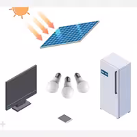پکیج برق خورشیدی خانگی 240وات (تلویزیون، یخچال، روشنایی)