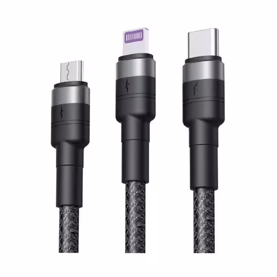 کابل شارژ سه سر ایکس او مدل Q191