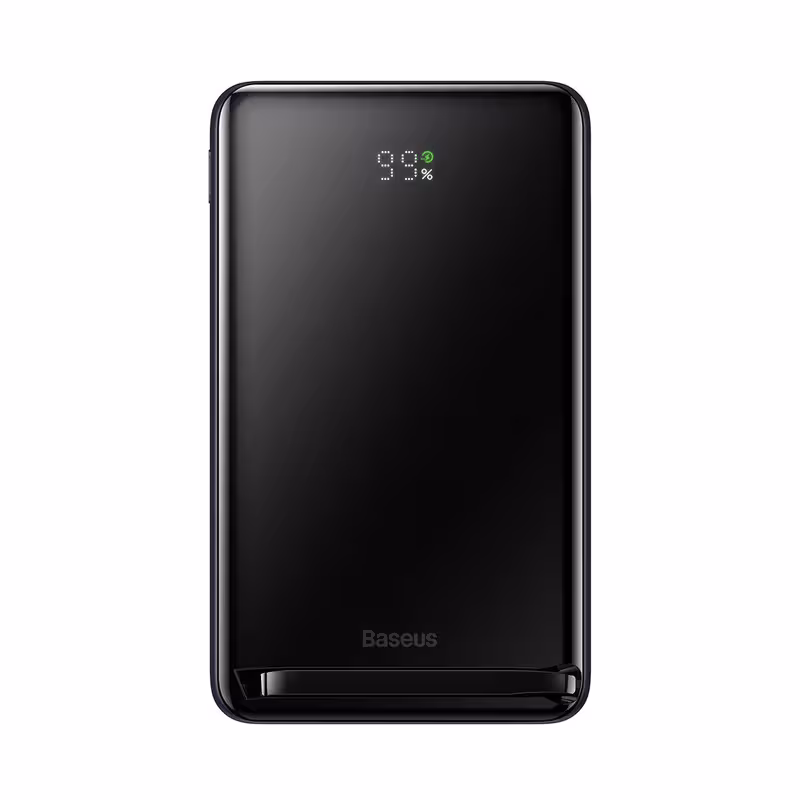 پاوربانک باسئوس مدل Magnetic Bracket Wireless 20W PPCX000203 ظرفیت 10000 میلی‌آمپر ساعت