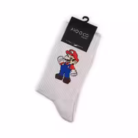 جوراب گیمینگ سوپر ماریو سفید Super Mario