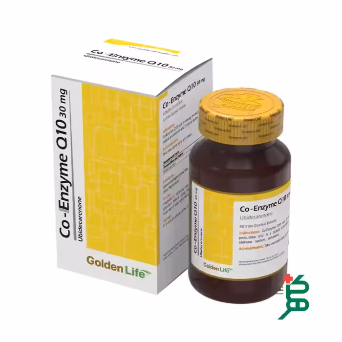 قرص کوآنزیم کیوتن 30 میلی گرم گلدن لایف 60 عدد