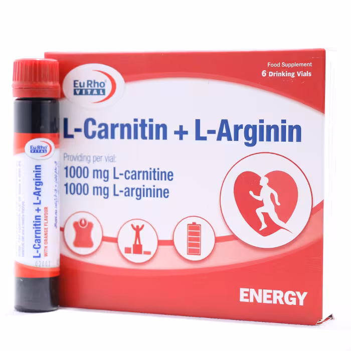 ویال ال کارنیتین و ال آرژنین یوروویتال 6 عددی - دارونت