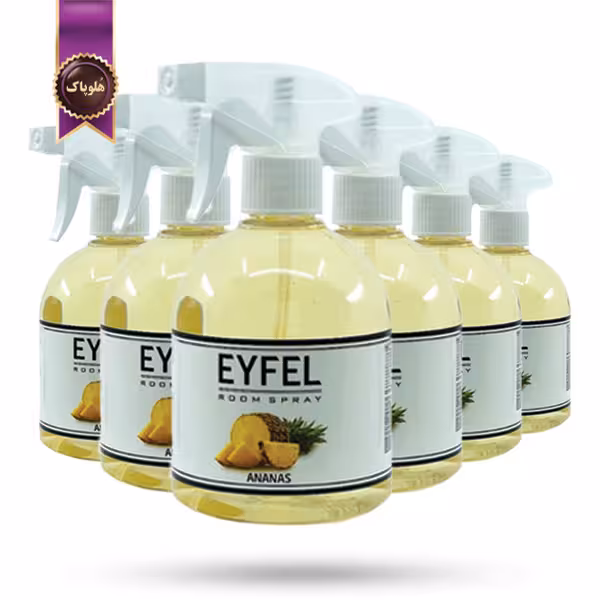 6 عدد اسپری خوشبوکننده هوا ایفل EYFEL مدل آناناس Pineapple حجم 500 میلی لیتر