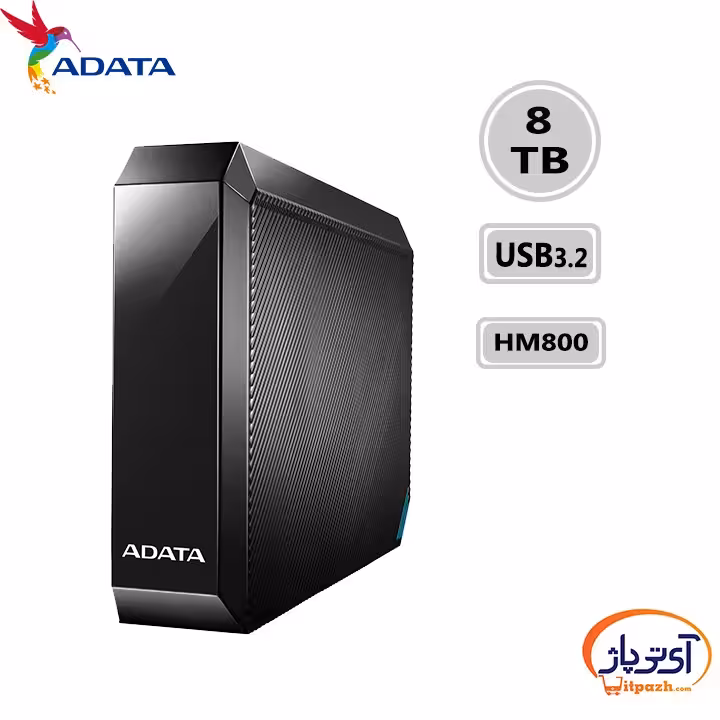هارد اکسترنال رومیزی ای دیتا مدل HM800 ظرفیت 8 ترابایت