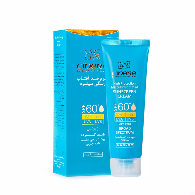 کرم ضد آفتاب رنگی SPF60 سینره